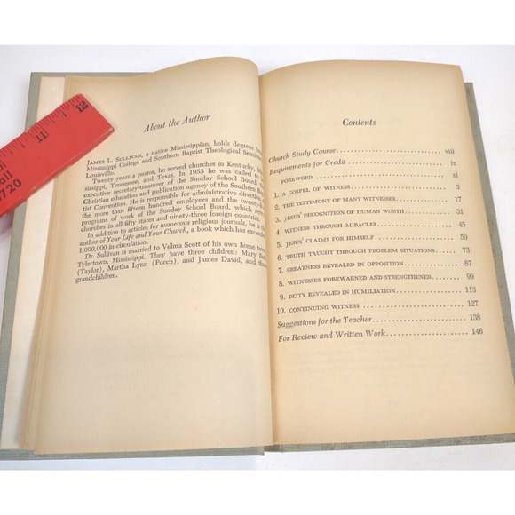 John's Witness to Jesus Religion 1965 Hardcover Book by James L. Sullivan - Picture 6 of 8